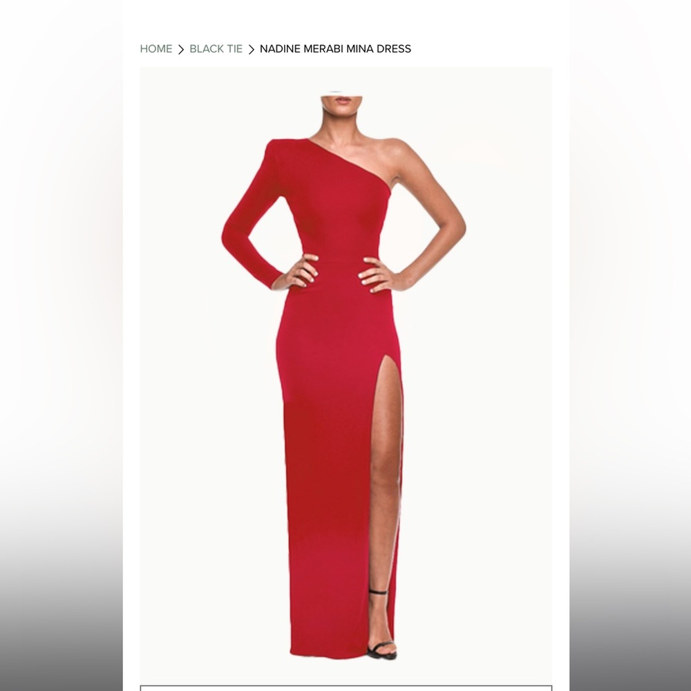 Nadine Merabi Mina Dress Red size S